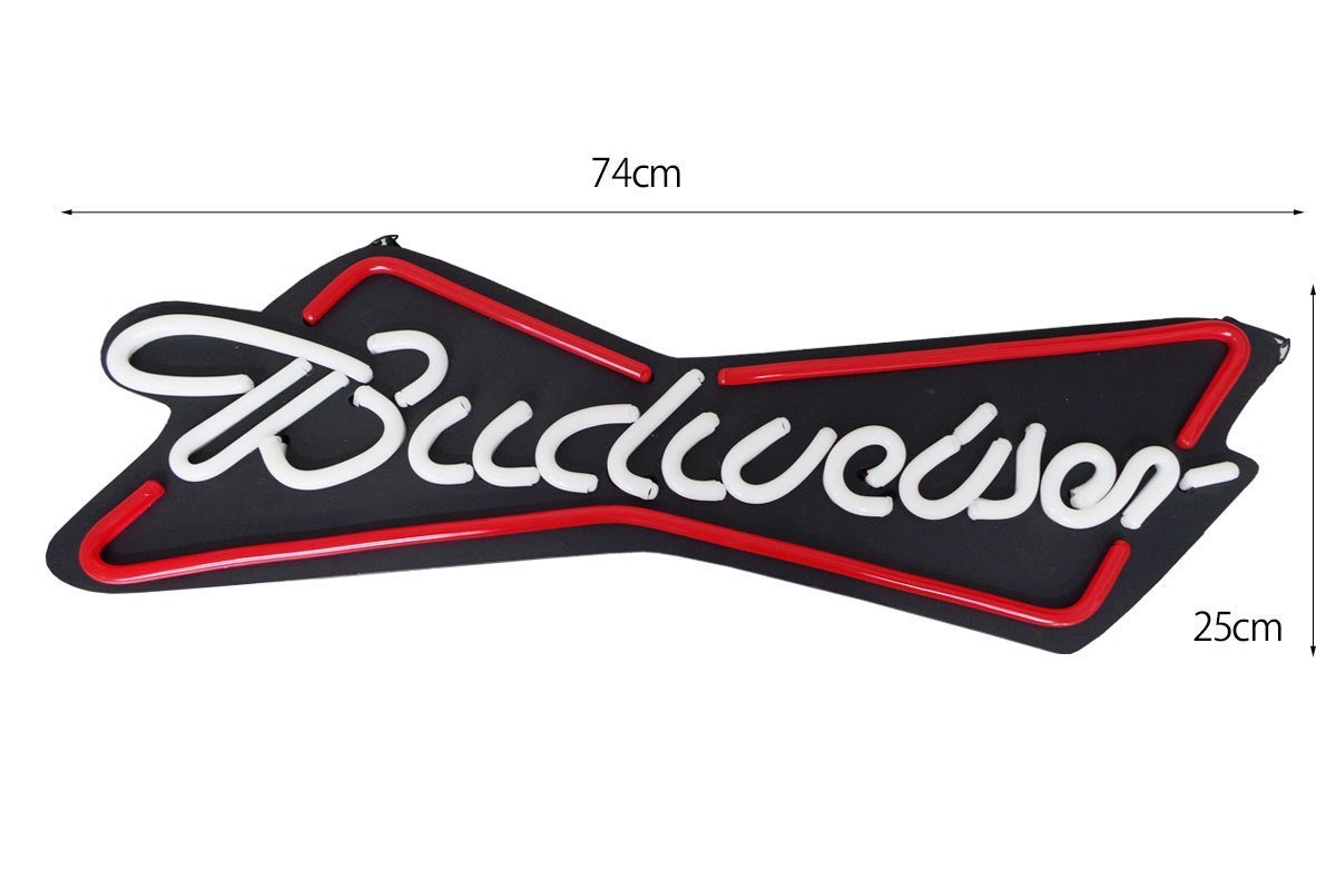1円～ 売り切り ネオン管風 LED看板 バドワイザー Budweiser ビール