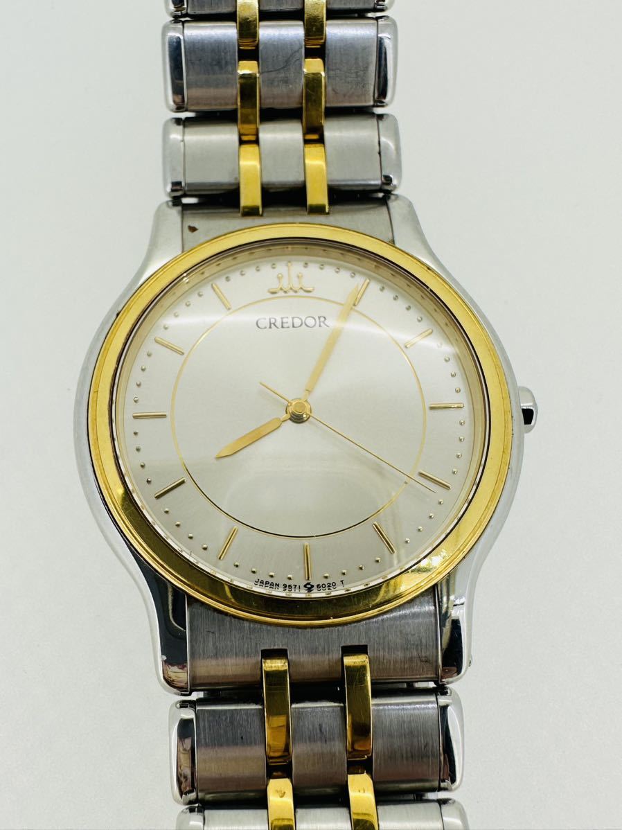 SEIKO CREDOR クレドール 9571-6020 18KT 稼動品 SEIKO セイコー CREDOR クレドール 9571-6020 SS 18KTベゼル コンビ