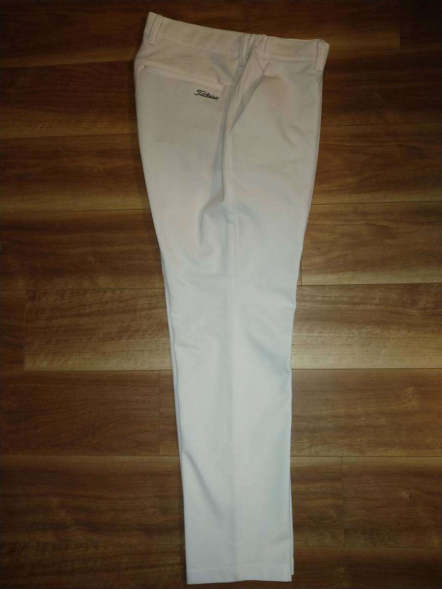 ☆2022年春夏モデル☆超美品／タイトリスト／Titleist／ストレッチ ジャージー ロングパンツ／TSMP2275／LL／白