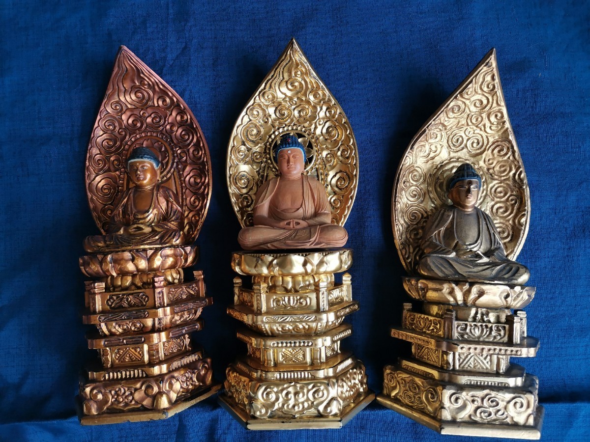 仏像 3体まとめて