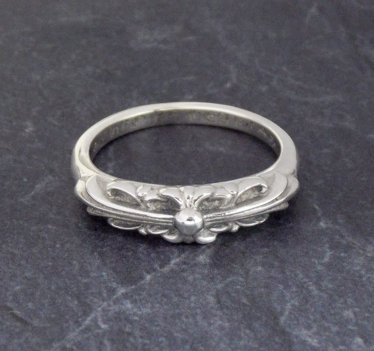 クロムハーツ/ベビークラシックフローラルリング/新品加工/17号/インボイス/１円から！CHROME HEARTS