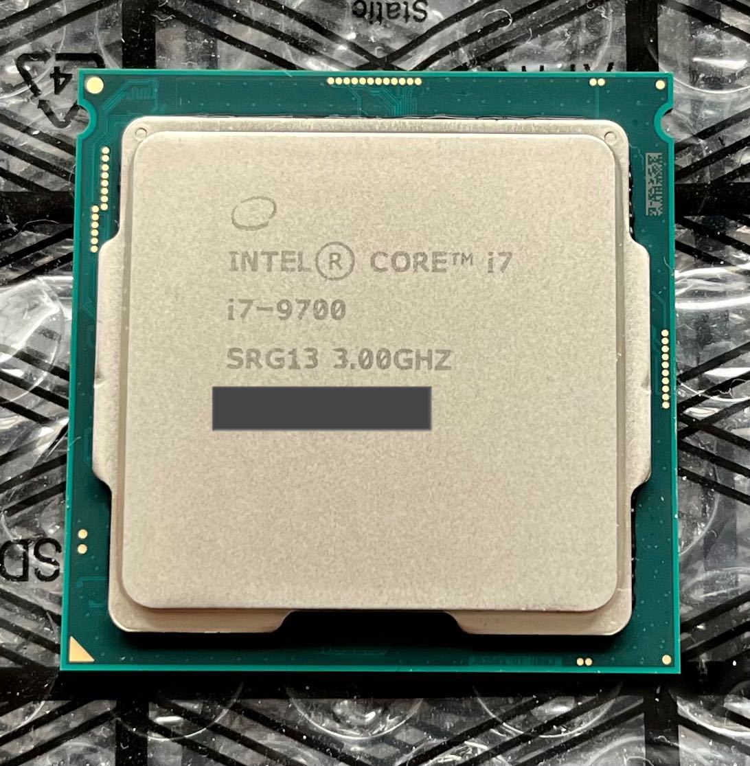 Intel Core i7-9700(LGA1151，3.0GHz，8コア8スレッド，TDP65W) 【公式