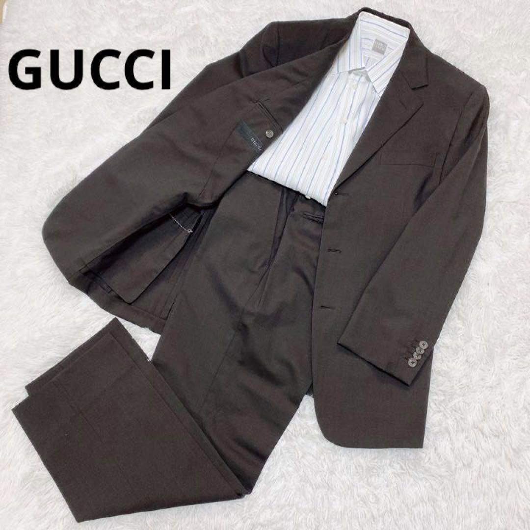 GUCCI グッチ 美品 スーツ セットアップ ブラウン 【公式通販】