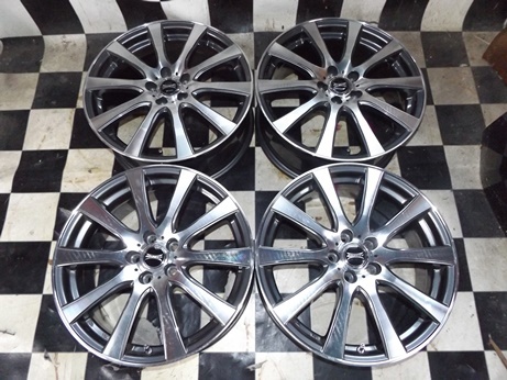 17×7J 48 5穴 100 プリウス 17インチアルミホイール 4本
