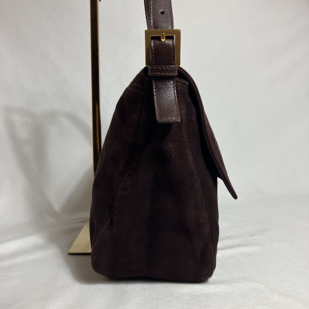 J8] 1円 良品 FENDI フェンディ マンマバケット スエード レザー ワン 
