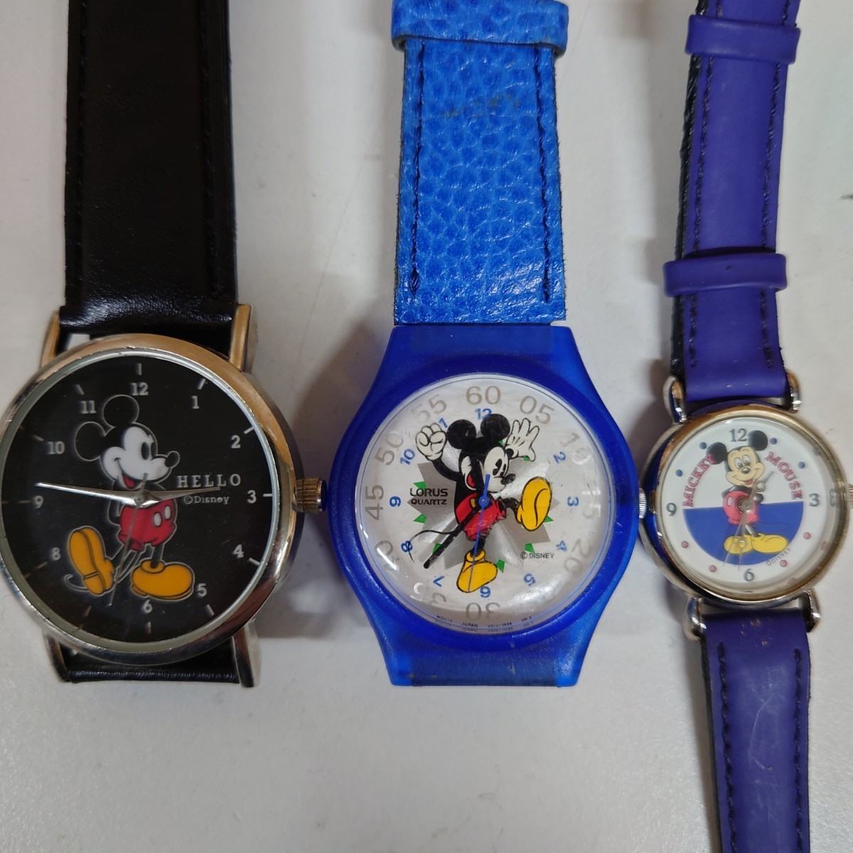 1円~【まとめ売り】キャラクター腕時計 22個セット ミッキーマウス  