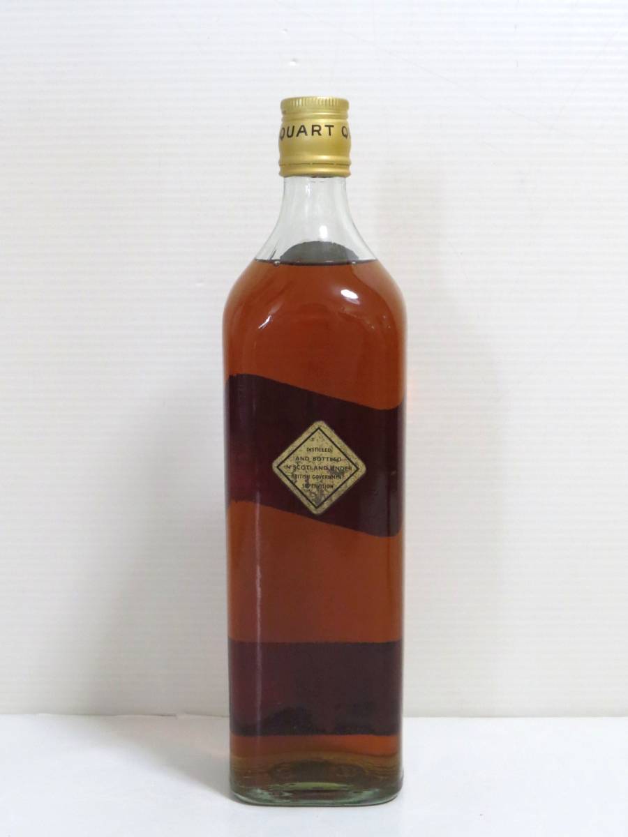 □(4)【古酒】JOHNNIE WALKER ジョニーウォーカー 赤・黒 2本set【未開