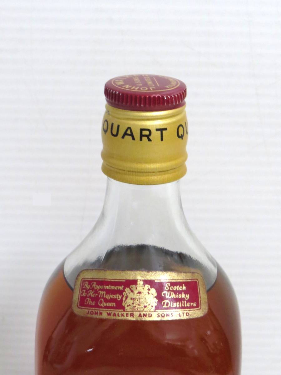 □(4)【古酒】JOHNNIE WALKER ジョニーウォーカー 赤・黒 2本set【未開