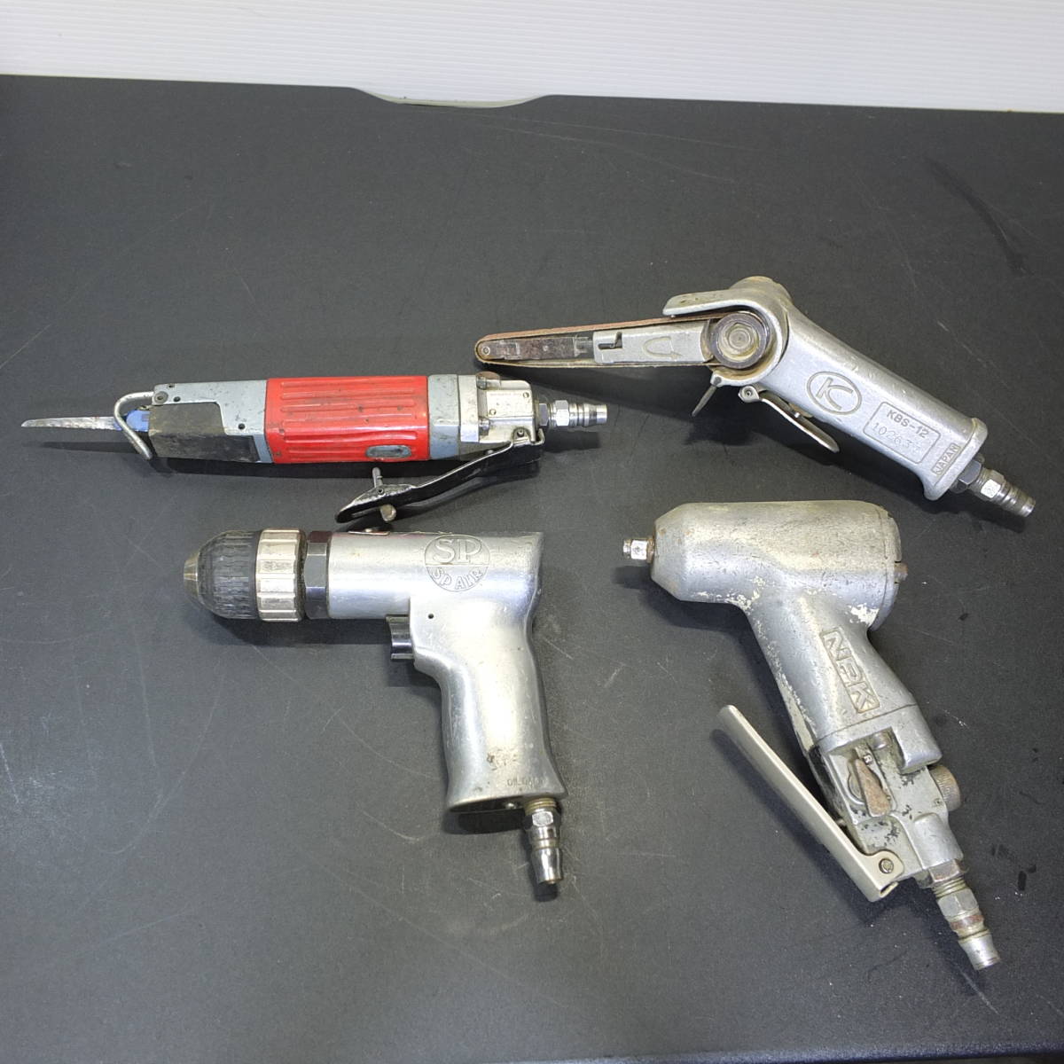 送料無料↓エアー工具/SP-1511/NPK/9500SPM/KSB-12カッター/ベルトサンダー/ドリルドライバー等まとめて【電源確認済み現状品 !!】です。