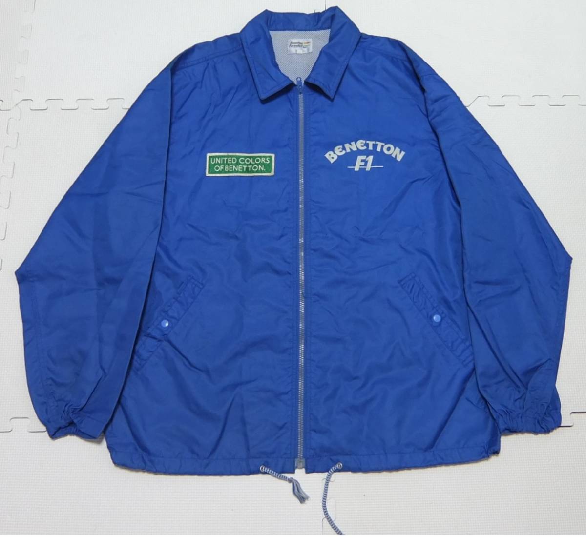 Benetton Formula1 ベネトン フォーミュラ1 ナイロンジャケット 青 48 