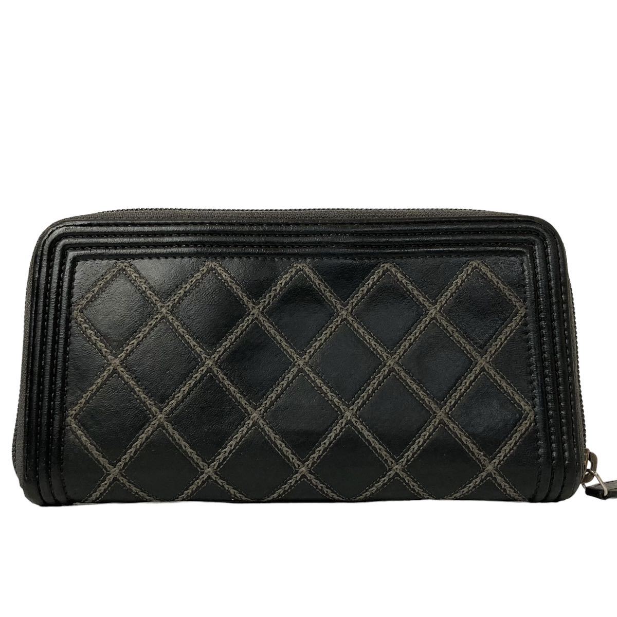 ○CHANEL シャネル○ボーイシャネル ワイルドステッチ○ラウンド 