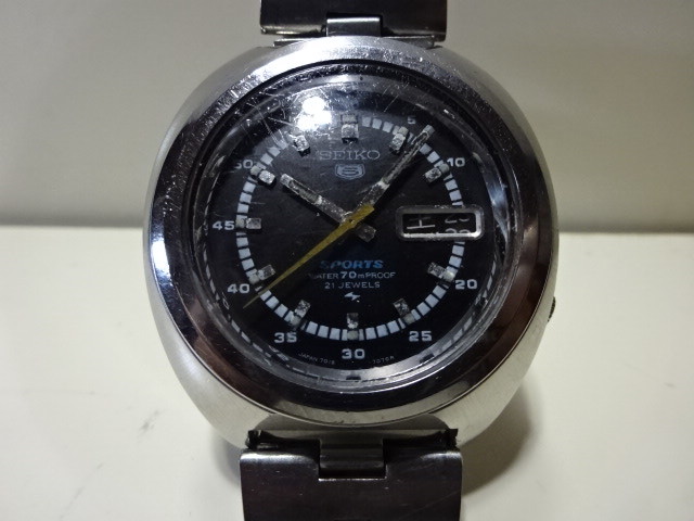 SEIKO 5SPORTS 5スポーツ 純正ブレス付き 稼働品 SEIKO 0 セイコー