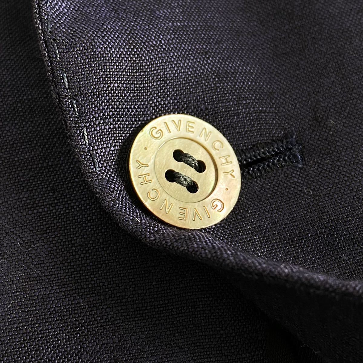 Fd23 《美品》 GIVENCHY ジバンシィ リネン 麻100% テーラード 
