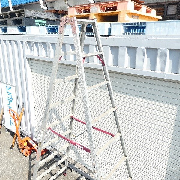 ○和泉市引取限定○ハセガワ 長谷川工業 アルミ製 専用脚立 RA-27 天板 
