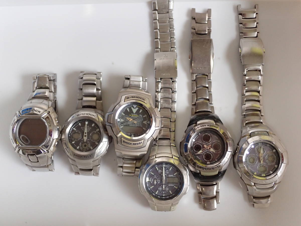 【ジャンク】CASIO 4本　まとめ CASIO カシオ G-SHOCK メタル製 6本 まとめて出品 【ジャンク品
