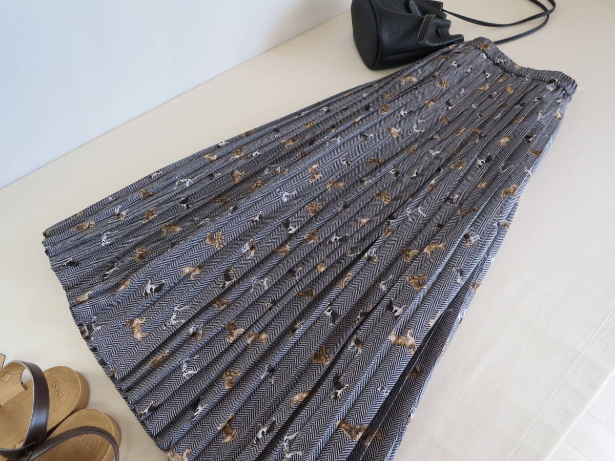 【セール】ドックデプト★新品★ワンちゃん柄スカート♪定価10780★О823