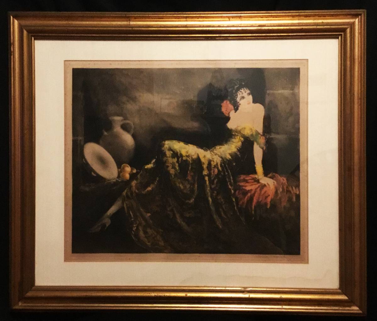 一世紀絵画◇ルイ・イカール◇ジプシーの女・La Gitane 1939◇銅版画