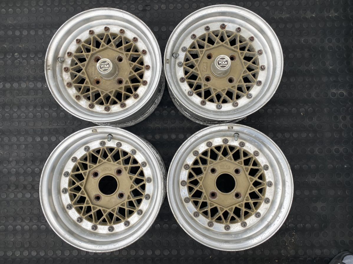 売り切り〜　当時物　ボルクレーシング　初期ボルク　14インチ　114.3　4穴　ボルクメッシュ　深リム　RAYS サニトラ　ソアラ　ハコスカ
