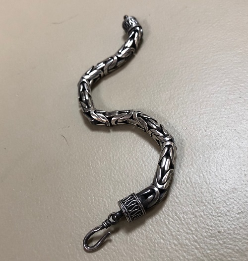 シルバー９２５　バリチェーンブレスレット