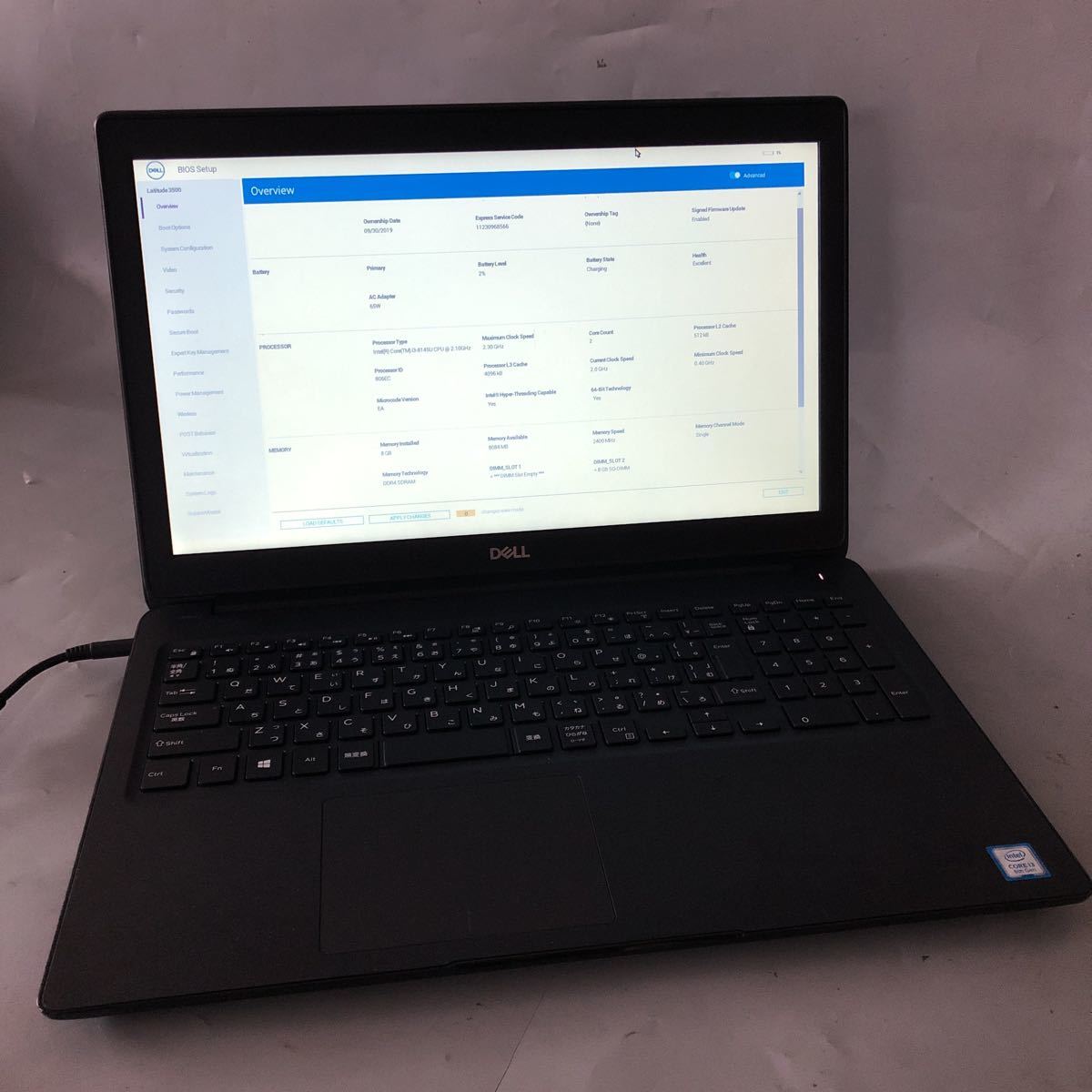 ジャンク品 メーカー混合 2台セット ノートＰＣ(B2570) JXJK2965【ジャンク】DELL Latutide 3500 /Core i3-8145U 2.10GHz