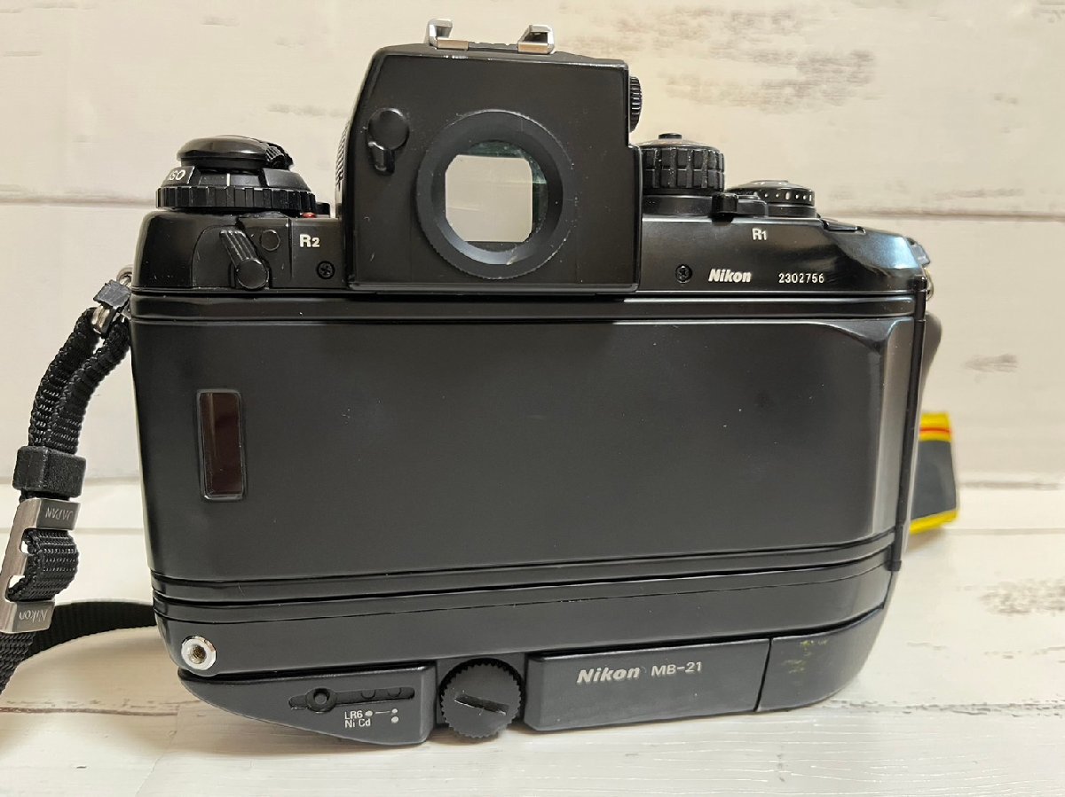 □ ニコン Nikon F4 ボディ フィルムカメラ 本体＋MB-21 動作未確認 