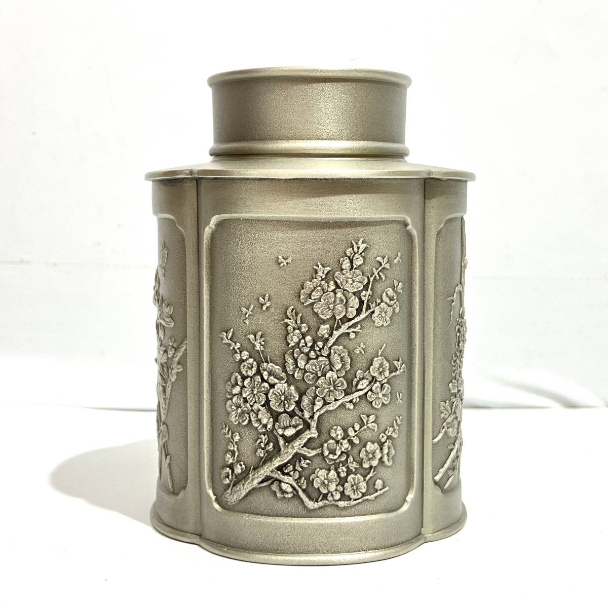 SELANGOR 茶筒 ROYAL 錫製 - 美品 ロイヤルセラン 未使用 ⁄ 木瓜式