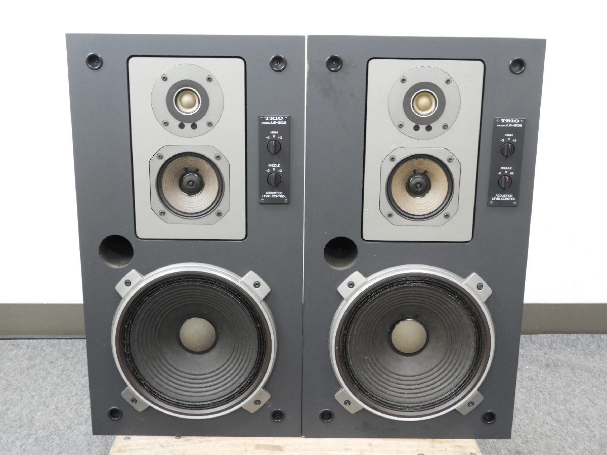 TRIO トリオ 3ウェイスピーカー LS-202 ペア 動作未確認 ジャンク TRIO スピーカーペア LS-202 ブックシェルフ型 トリオ 公式通販