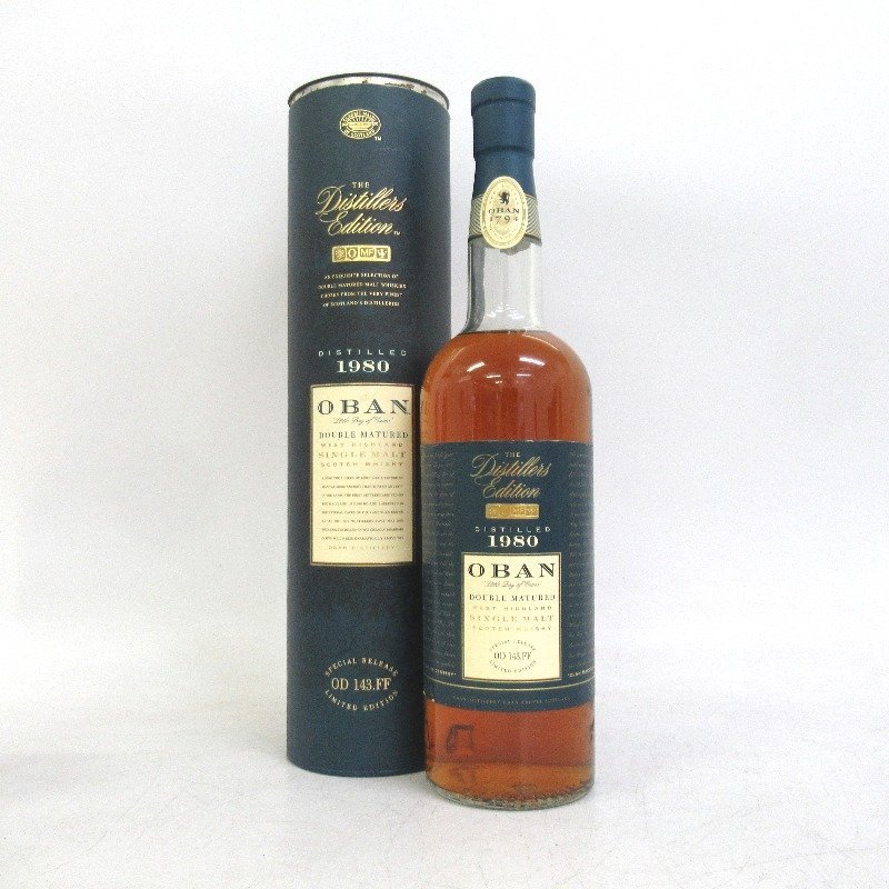 ウイスキー オーバン ディスティラリーエディション ダブルマチュアード 1980 700ml