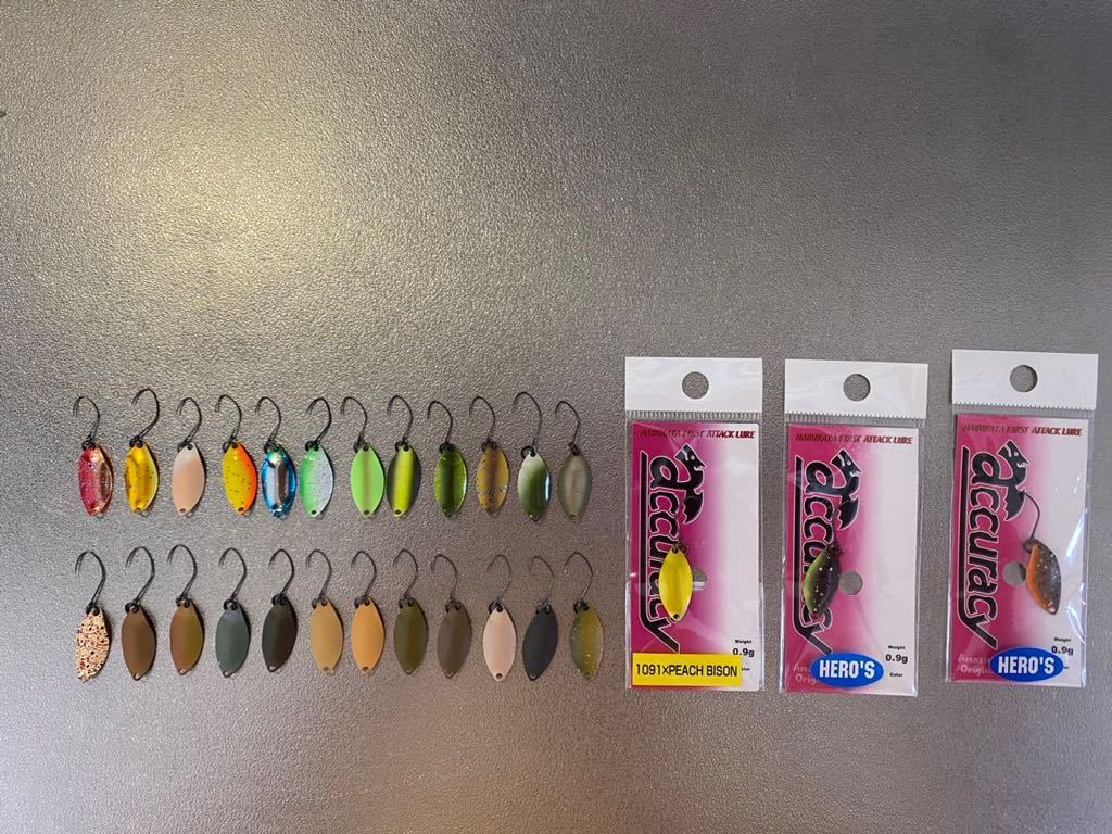 なぶら家　アキュラシー0.9g セット　オリカラ含む　エリアトラウト　