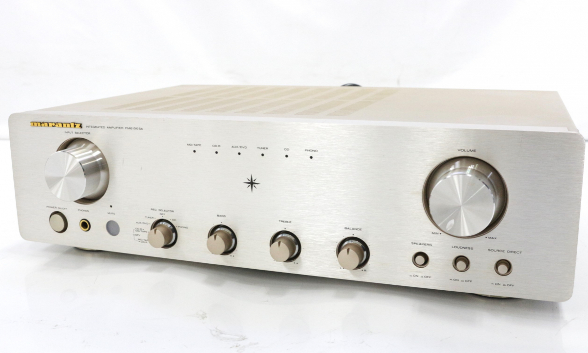 【行董】marantz マランツ PM6100/F1N プリメインアンプ 音響機器 オーディオ機器 動作確認OK ゆうパック AB000APH07