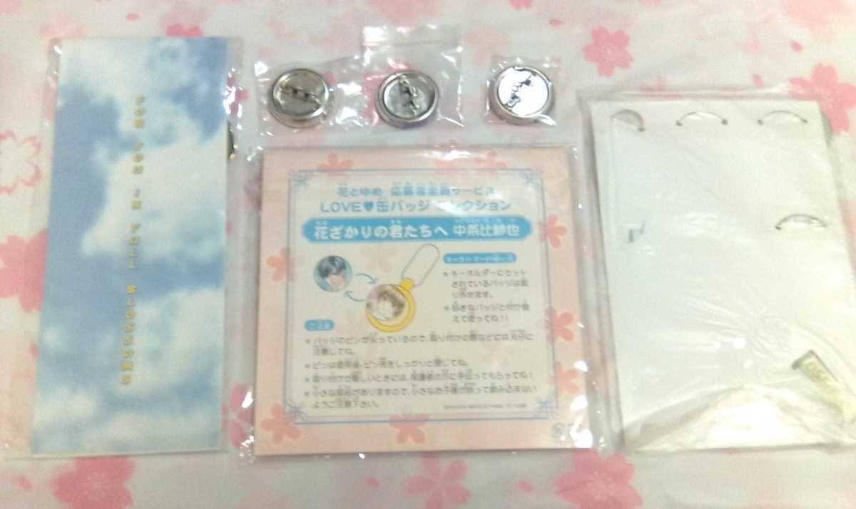 当時物 花ざかりの君たちへ 非売品 花とゆめ 全サ 缶バッジ ファスナー 