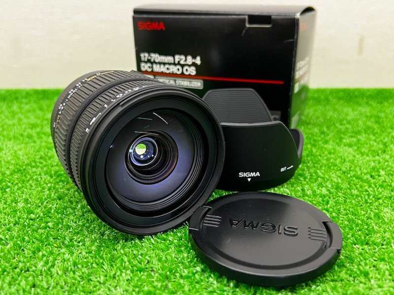 ♪1492　中古品　カメラレンズ　SIGMA　シグマ　DC 17-70mm F2.8-4 MACRO HSM　【キヤノンEF】