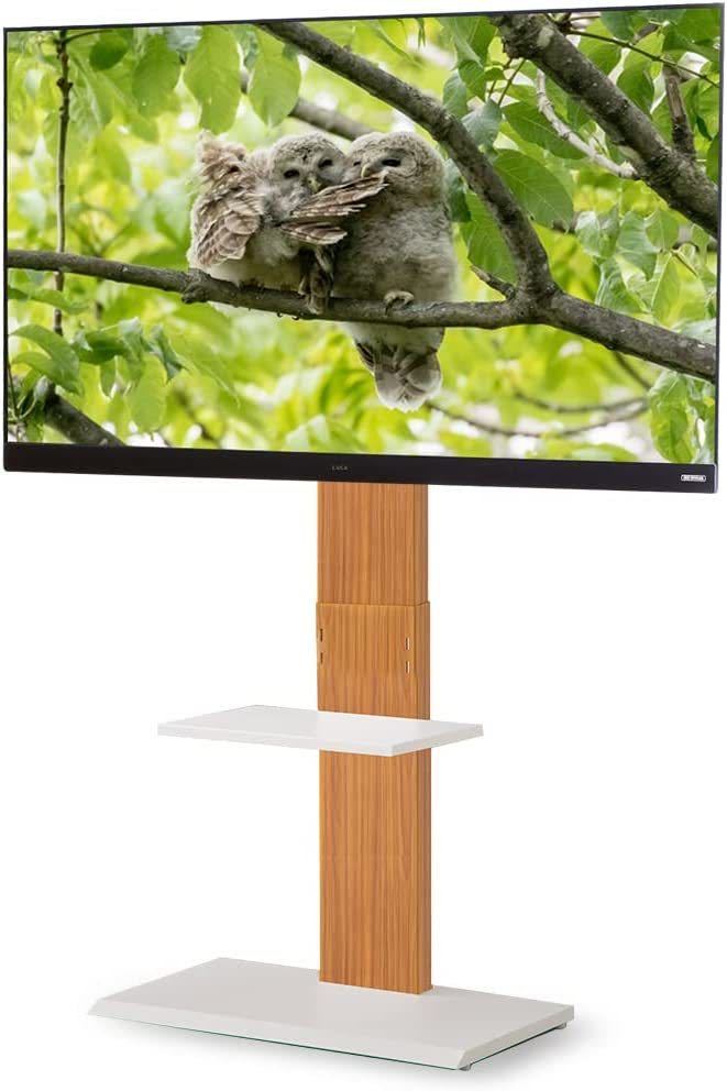 【32-60型推奨】アイリスプラザ テレビ台 ハイタイプ 32V 32インチ 50V TV台 壁掛け風テレビ台 耐震実証済み ハイ 71792 ナチュラル