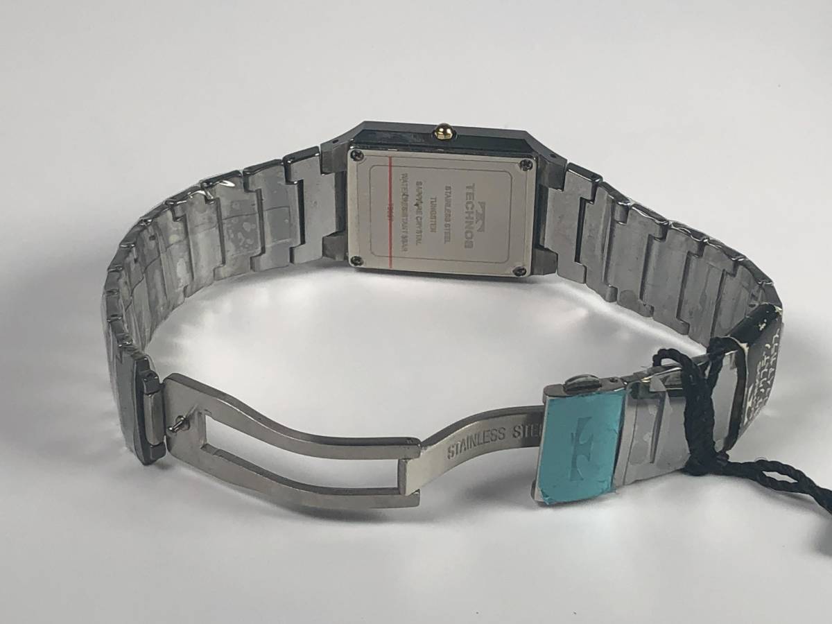テクノス TECHNOS サファイアガラス メンズ腕時計 腕時計 動作品 