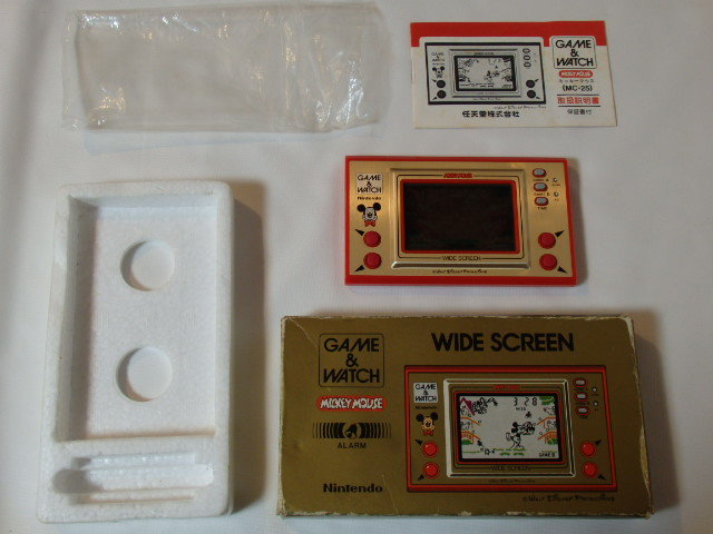 任天堂 ゲームウォッチ GAME&WATCH ミッキーマウス MC-25 箱、取扱説明書有り