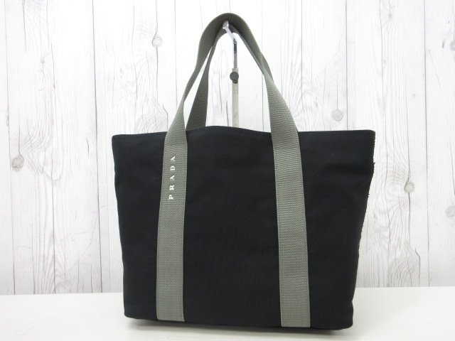 01 極美品 PRADASPORTS プラダスポーツ トートバッグ 肩掛け 黒
