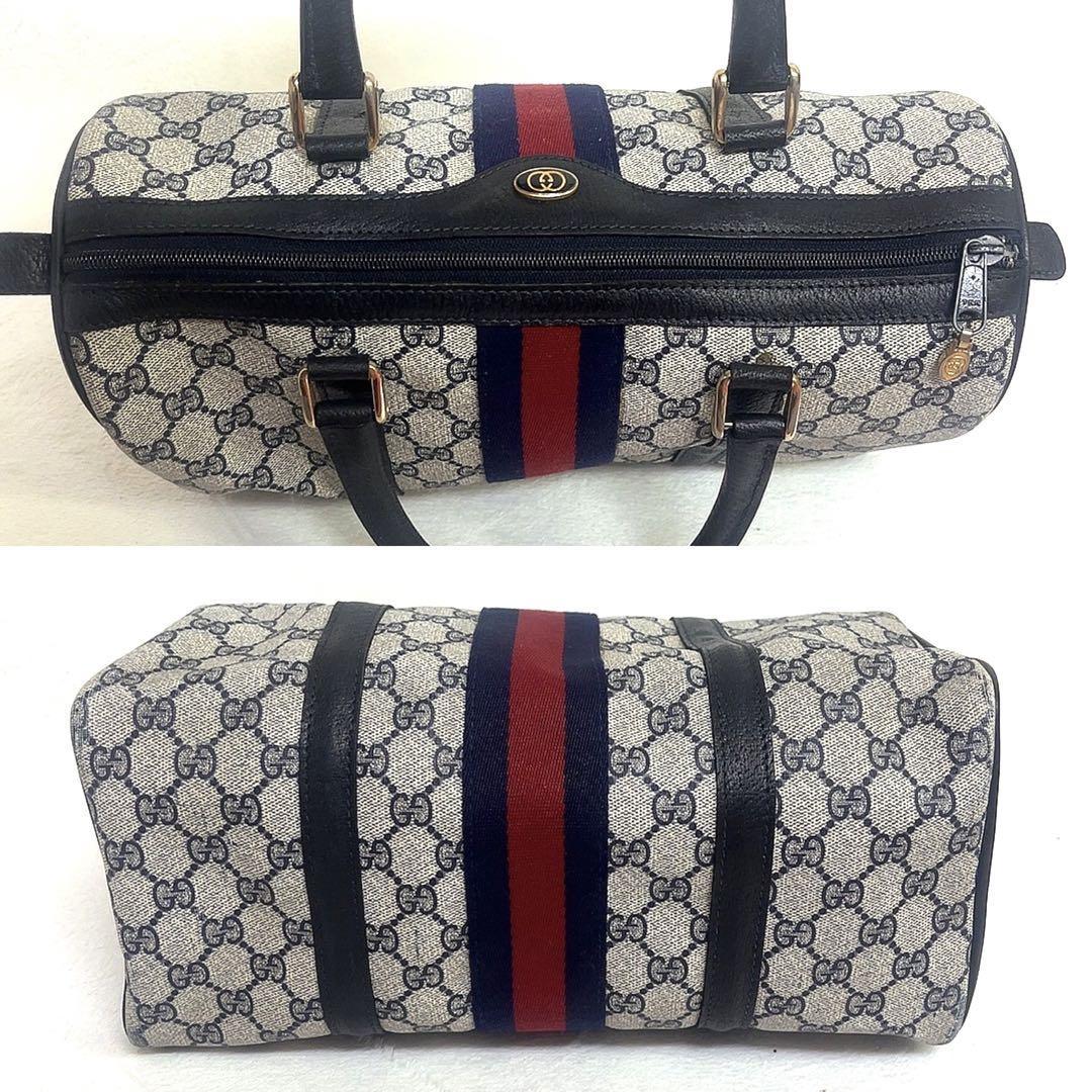 入手困難品】美品 オールド グッチ GUCCI シェリーライン GG柄 PVC