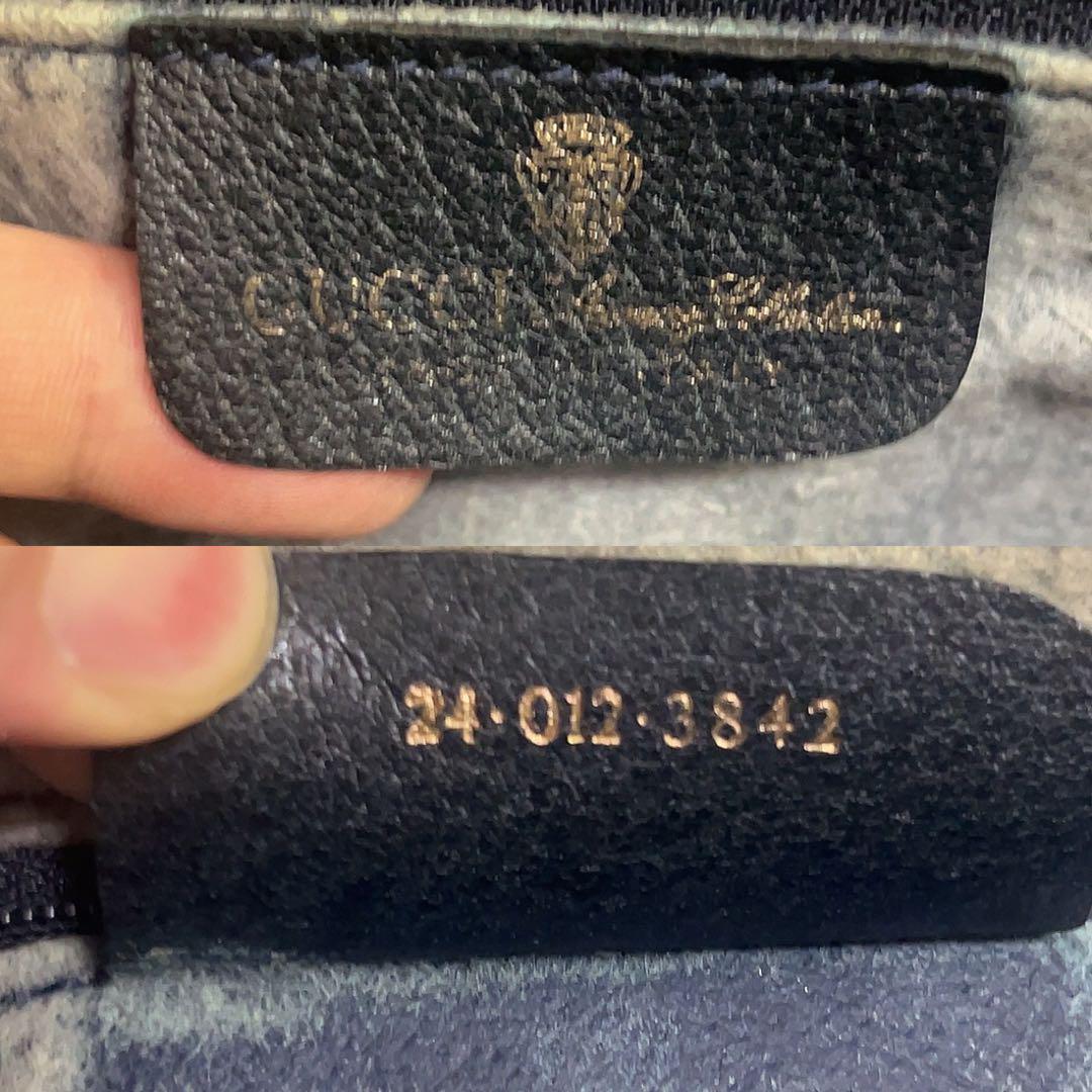 入手困難品】美品 オールド グッチ GUCCI シェリーライン GG柄 PVC