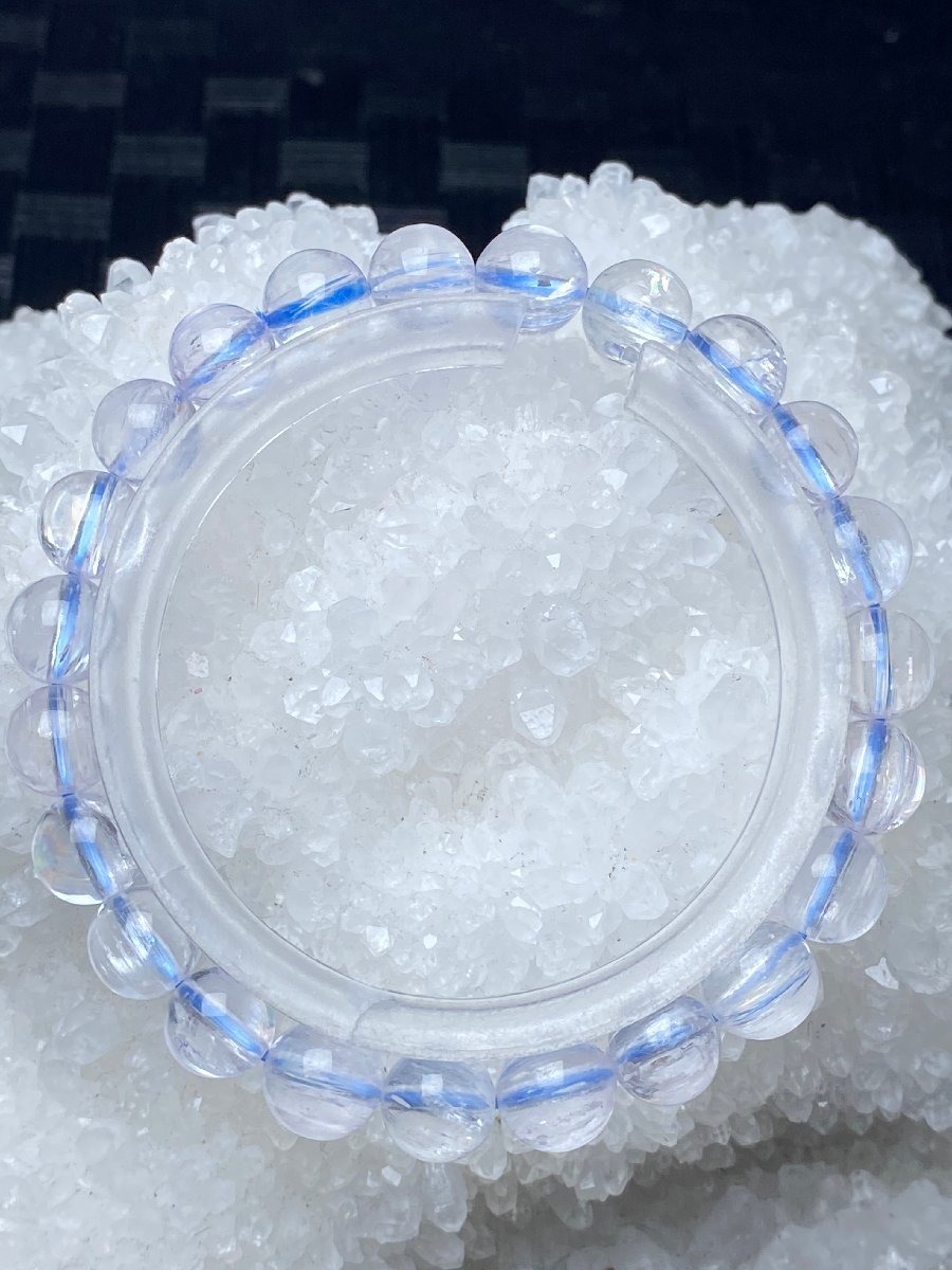 0930h393 天然美品★【45Aブルークンツァイト】★ブレス 8-8.5mm（新品）