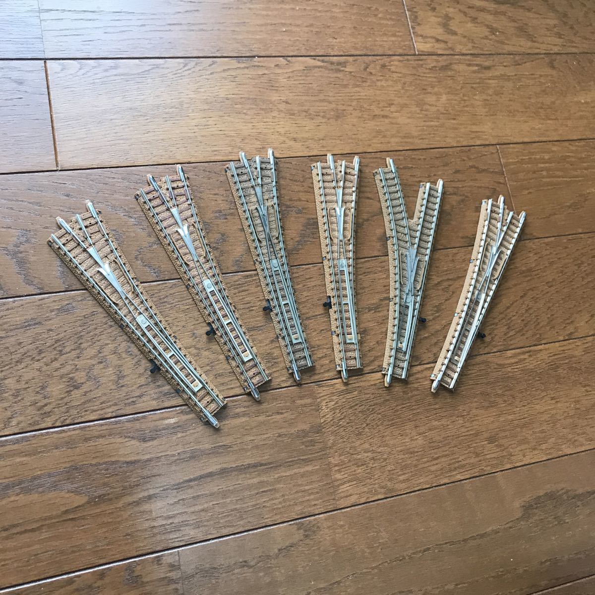 TOMIX Nゲージ 手動ポイントレール 6本 茶色