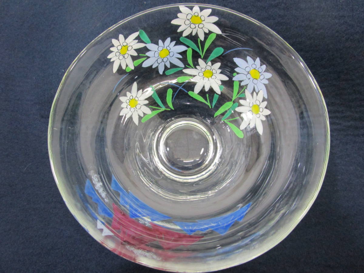 【風流庵】 『ガラス茶碗』 松本明日香作　★　エーデルワイス 耐熱 義山 茶碗　化粧箱