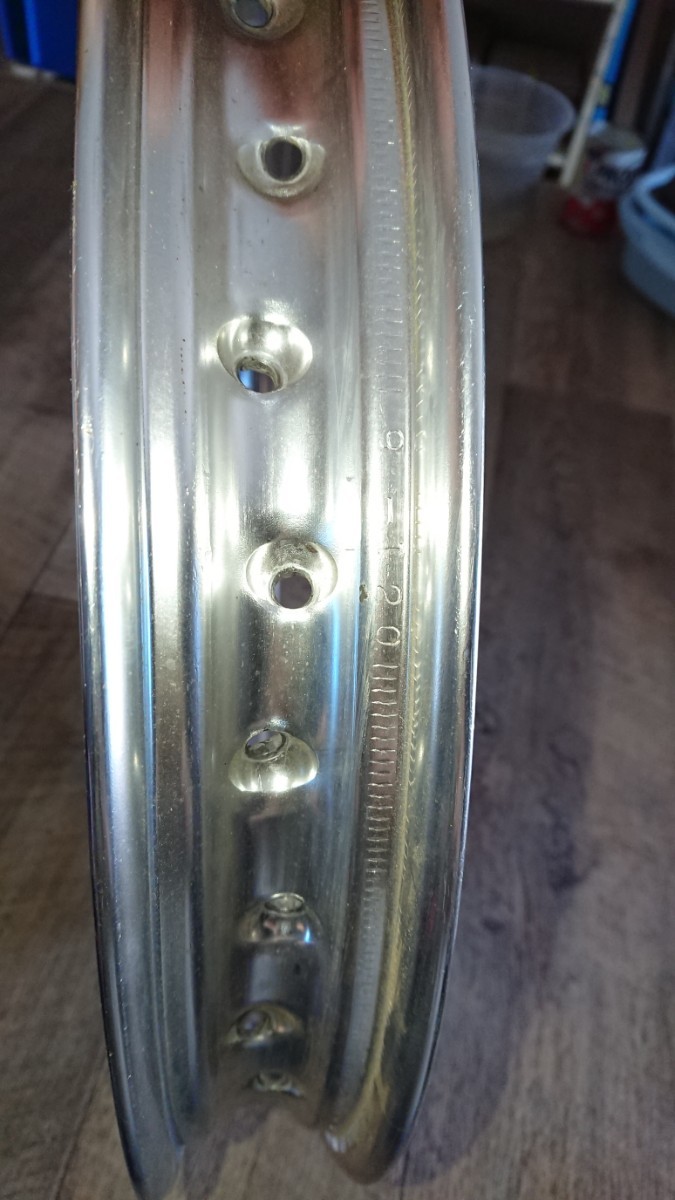 EXCEL Takasago H型アルミリム 1.85X18インチ 36穴 H型アルミリム前後