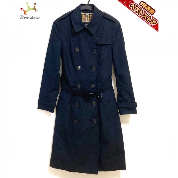 特別価格●40サイズ　BURBERRY　LONDON　トレンチコート　濃紺 BURBERRY LONDON ロンドン イングランド) (バーバリー ステンカラー