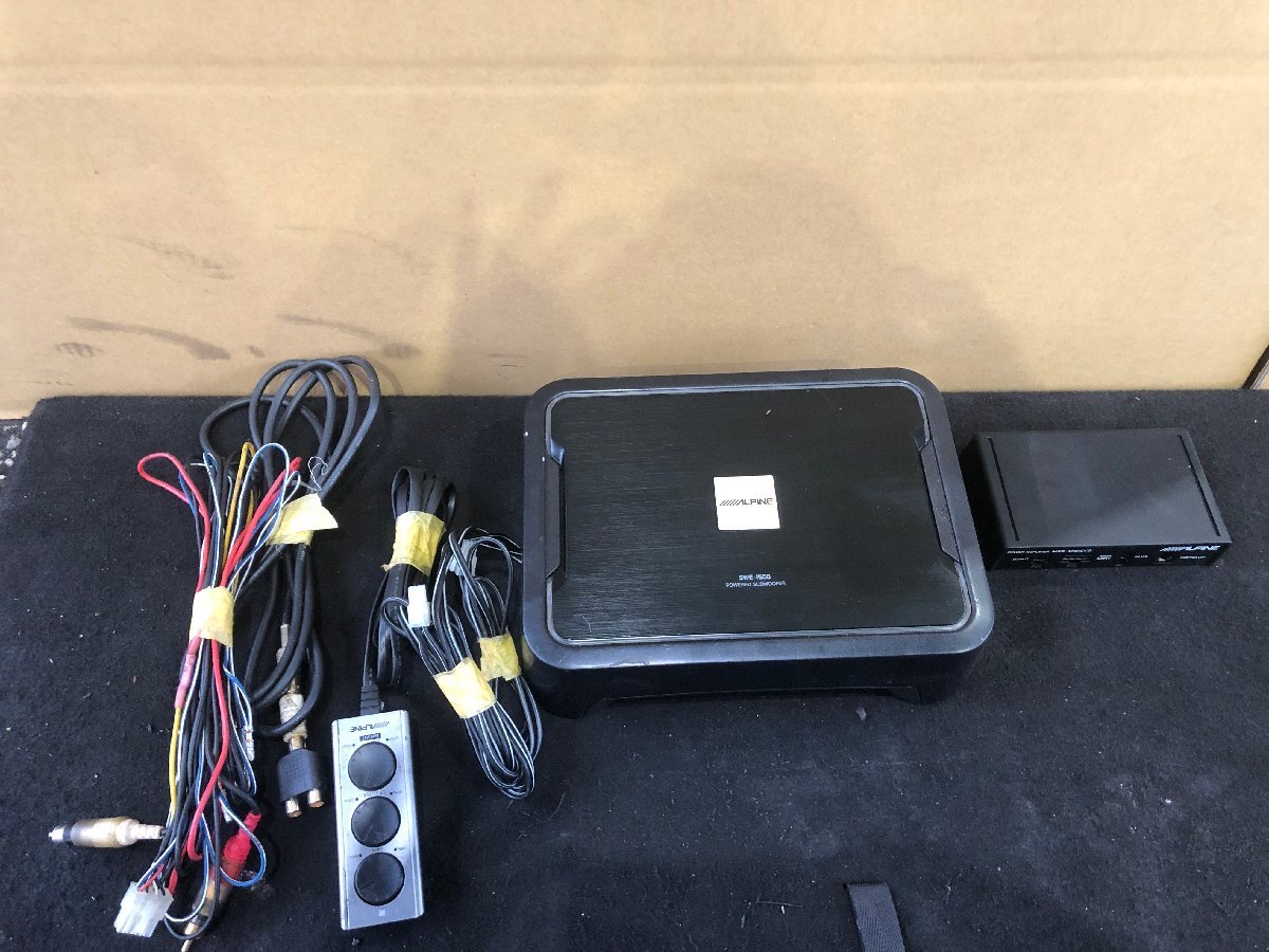 アルパイン サブウーハー SWE-1500 パワーアンプ MXE-M151CKD