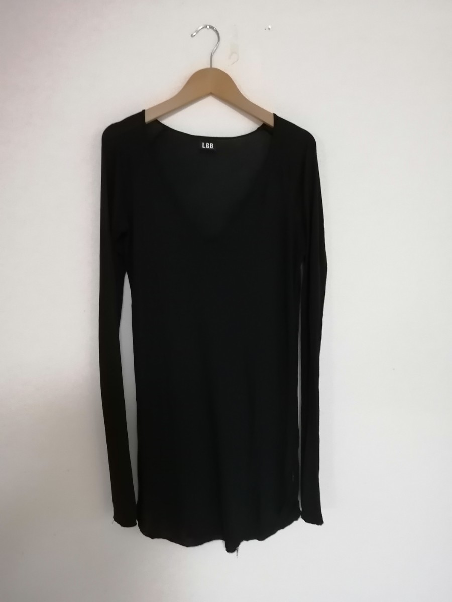 LGB モダール／シルク混　LSV 16243NK BLACK size 0 if six was nine ロングスリーブ カットソー　HYDE