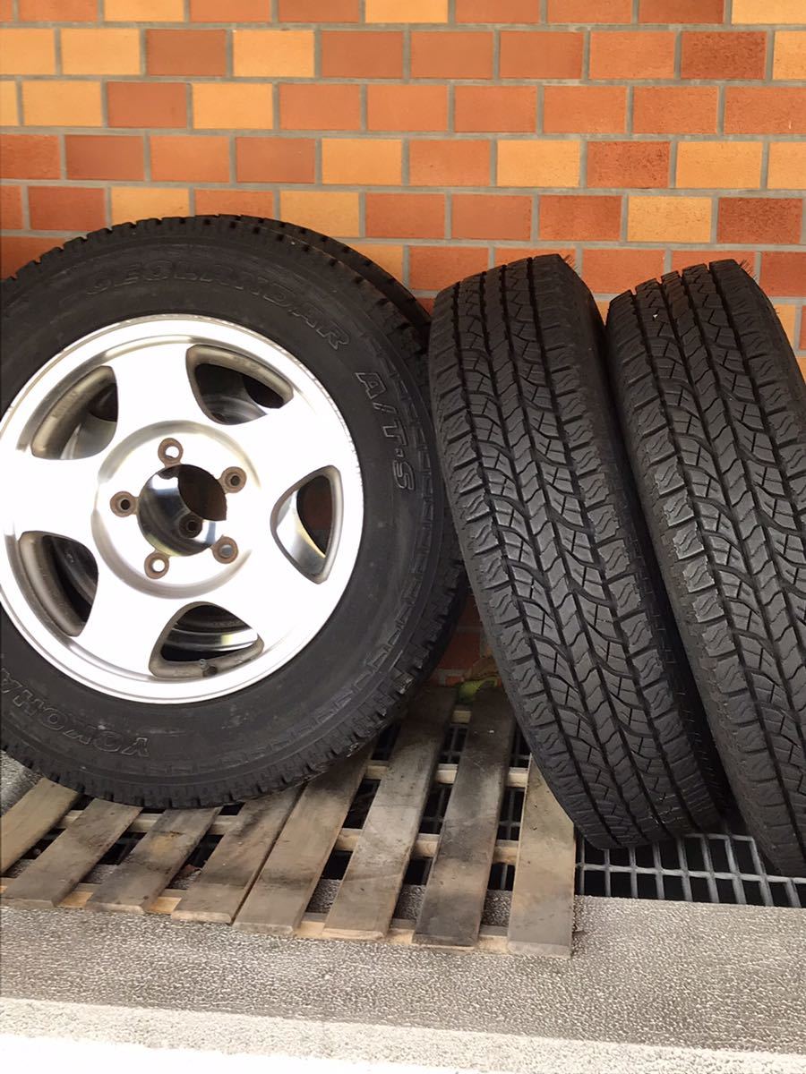 ジムニー JA22 JA11 純正アルミホイール タイヤ 4本セット ヨコハマ  