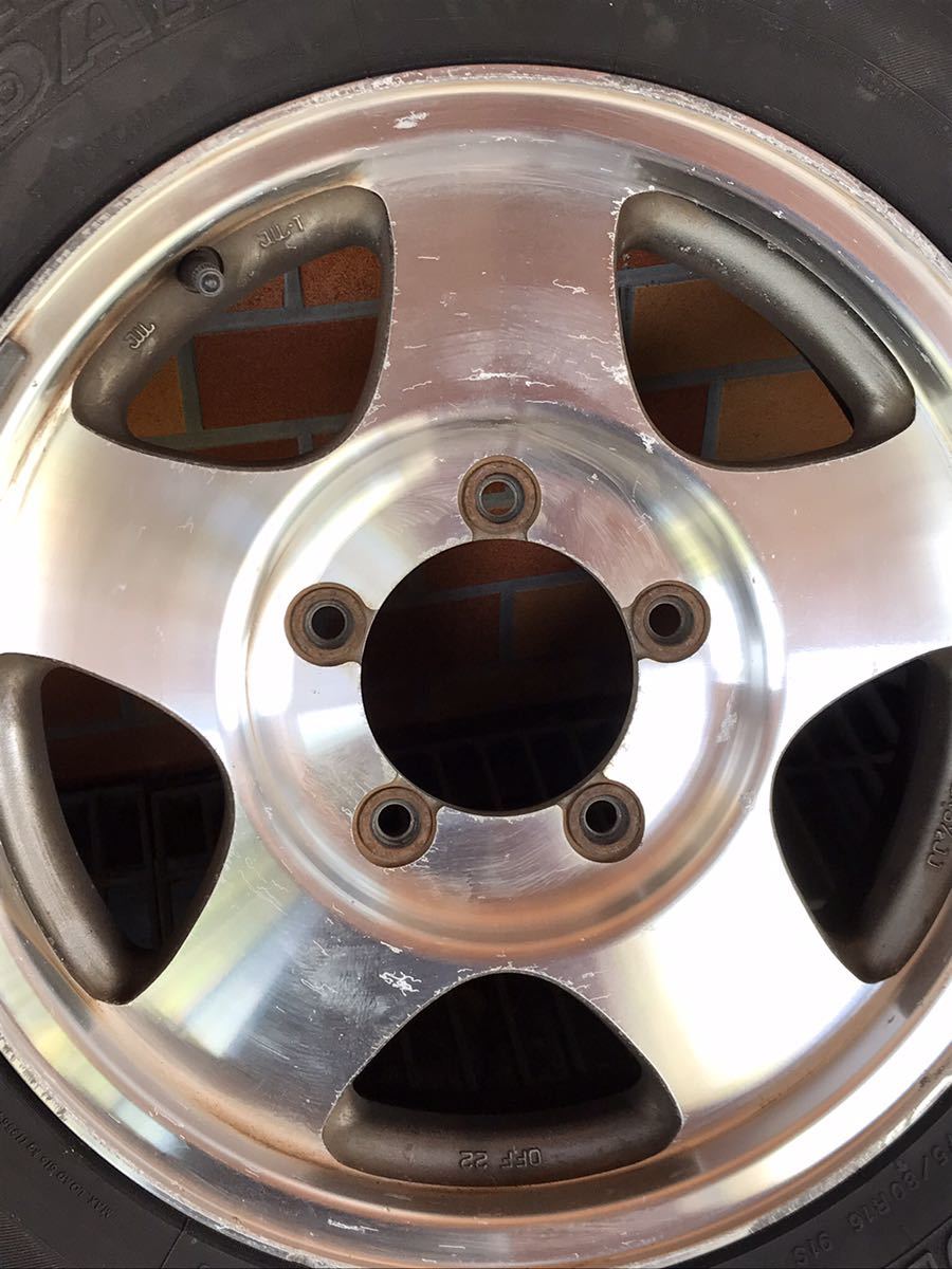 ジムニー JA22 JA11 純正アルミホイール タイヤ 4本セット ヨコハマ  