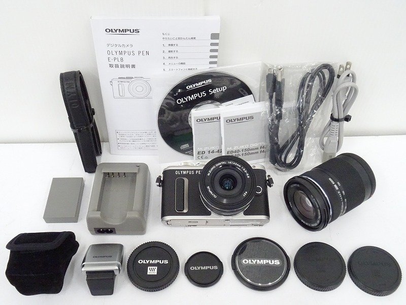 ○○【美品・総シャッター数600回以下】OLYMPUS PEN E-PL8 EZダブル