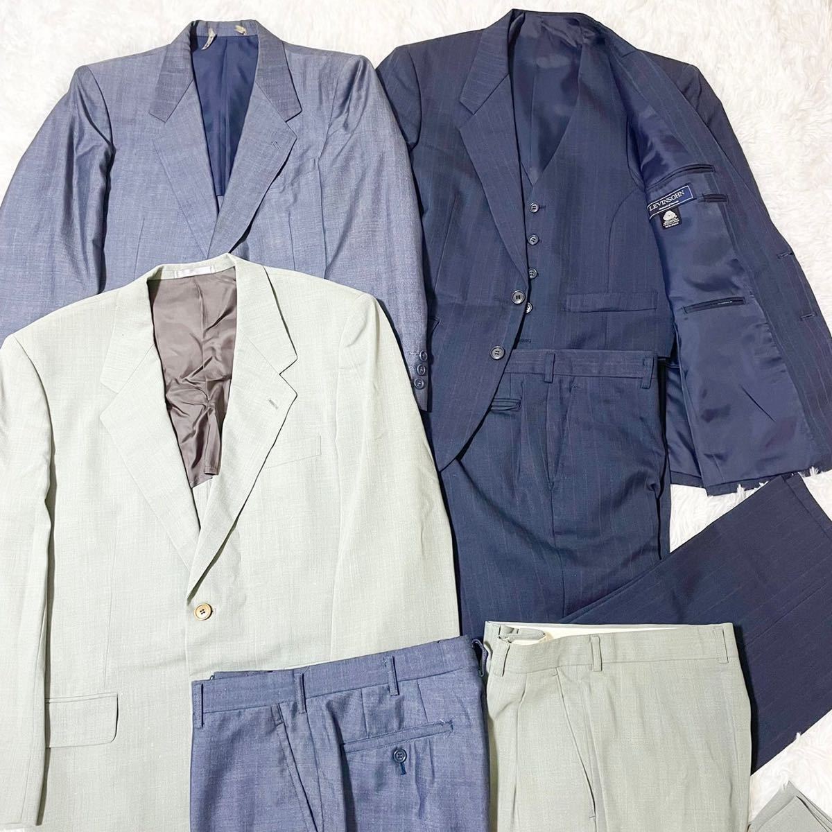 ポールスミス 3ピース セットアップ ドーメル（DORMEUIL）生地 ポール