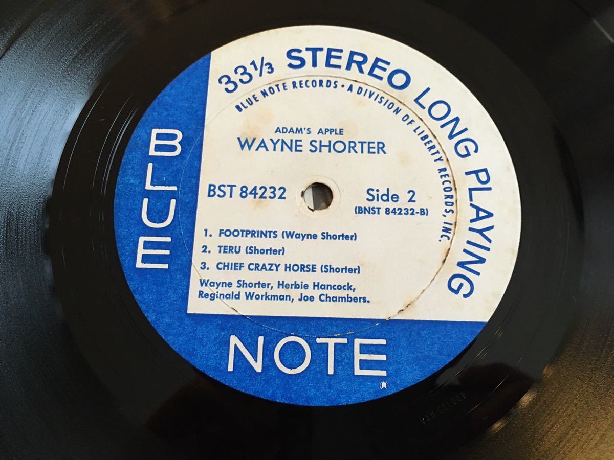 USオリジナル盤 両面VAN GELDER刻印 LP Wayne Shorter Adam's Apple